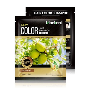 Shampoo colorant pour cheveux noir rapide Mankani OEM, sachet, vente en gros de colorant pour cheveux en Chine, shampooing blond - Product Image 1