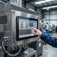 Panel PC Táctil de Acero Inoxidable de Grado Industrial de 17/19 Pulgadas, Diseño sin Ventilador, IP69K, FHD 1080, Montable con VESA, Totalmente