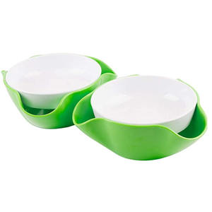 ชามเมลามีน 2 ชั้น ทนทาน พร้อมที่กรองเปลือก สำหรับใส่ขนม ถั่วพิสตาชิโอ และอัลมอนด์ - Product Image 2