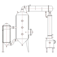 Evaporador de Película Descendente de Acero Inoxidable 316L de Alta Eficiencia Suote, Concentrador al Vacío para la Industria Química y Biotecnológica