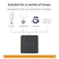 Tuya WiFi sentuh tombol redup, aplikasi kehidupan pintar pengontrol kecerahan lampu LED kontrol pengatur waktu suara standar UK/EU Max 10A saat ini
