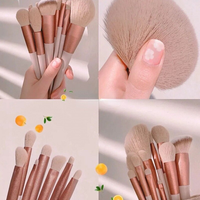 Ensemble de pinceaux de maquillage, 13 pièces/lot, fond de teint, poudre cosmétique, blush, mélange beauté, outil de maquillage