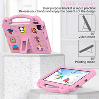 Pour iPad 10e génération 10,9 pouces, tablette pour enfants, étui en mousse EVA anti-chute avec support au dos