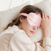 Masque pour les yeux en satin de soie imprimé personnalisé, masque de sommeil pour rêve lucide, sangle élastique pour les cils, masque pour les yeux