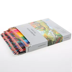 72 color box packing wood colour pencils