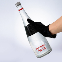 Bouteille d'eau minérale en verre transparent de 750 ml personnalisée à prix promotionnel avec bouchon en aluminium – Vente en gros
