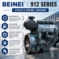 Moteur diesel refroidi par air SCDC 912 Series F4L912 46 kW, moteur industriel compact pour groupe électrogène, applications de pompe à eau