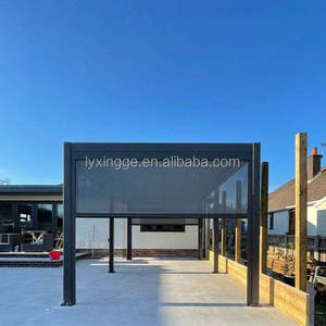 <span class=keywords><strong>Singo</strong></span> 3x3 3x4 4x6ม. หลังคาบานเกล็ดอลูมิเนียมปรับได้แบบกำหนดเองกันน้ำศาลาสวนใช้มอเตอร์ - Product Image 3