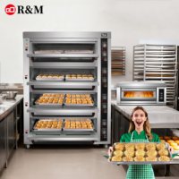 Four à pain industriel électrique traditionnel à 4 tiroirs pour la fabrication de pain à petite échelle avec 16 plateaux
