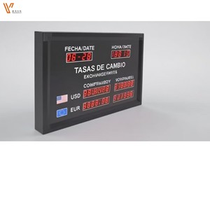 Panneau d'affichage LED adapté pour les banques, panneau numérique LED, panneau d'affichage des taux de change des devises, écran LED - Product Image 4