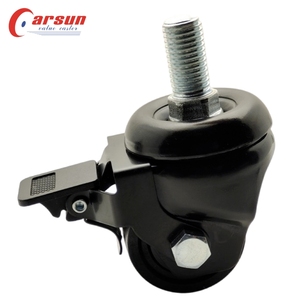 Gewindes pindel rollen 2 Zoll Bremse <span class=keywords><strong>Nylon</strong></span> Rad rollen Lenk rolle - Product Image 3