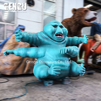 Décoration d'Halloween, modèle de fantôme animatronique, monstre grandeur nature fait à la main pour maison hantée