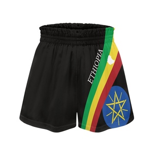 Biểu tượng tùy chỉnh Haiti biểu tượng mùa hè đàn hồi eo phụ nữ quần <span class=keywords><strong>short</strong></span> Haiti logo của phụ nữ lỏng lẻo quần <span class=keywords><strong>short</strong></span> giản dị Polyester Yoga cô gái ngắn - Product Image 3