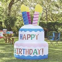 Gâteau gonflable pour la fête de famille d'enfants, ballon gonflable de gâteau de petite taille pour la fête d'enfants