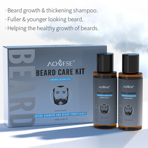 Nettoie en profondeur en douceur Hydrate Barbe Shampooing Moustache Adoucissant Barbe Toilettage <span class=keywords><strong>Kit</strong></span> Naturel - Product Image 6