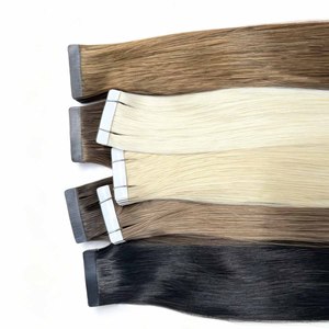 Extensiones de Cabello Ruso Remy Premium con Cinta Adhesiva Invisible, 100% Cabello Humano Virgen Remy Liso, Cinta Adhesiva sin Costuras, Venta al por Mayor - Product Image 5