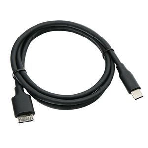 Cable de datos tipo C a micro USB de 0,5 m y 1 m, negro, trenzado de cobre puro, para teléfono móvil y disco duro externo - Product Image 1