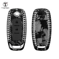 Housse de clé de voiture en Fiber de carbone T-carbon adaptée pour Nissan Tram Key Cover Accessoires de voiture décorés