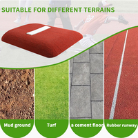Nouvelle conception de plateau de lancer portable pour jeunes, baseball/softball, matériau EVA+PP, couleur rouge/verte, marque JTN