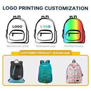 Sac à dos unisexe pliable ultra-léger en polyester de haute qualité H&G, fabriqué au Vietnam, avec fermeture éclair étanche et logo personnalisé, tendance - Product Image 4