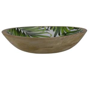 Wholesaler Wooden Serving Bowl <b>for</b> Hotel & Restaurant Top Selling <b>Sticker</b> Enamel Printed Acacia Wood <b>Fruit</b> & Salad Wooden Bowl - Product Image 2