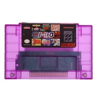 Vente flash - Cartouche multi-jeux SNES Purple Shell 110 en 1 avec communication filaire, version anglaise NTSC/USA