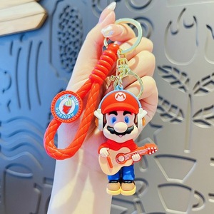 Cartoon 3D PVCAnime SuperBros Series Keychain Rubber CuteLuigi <strong>Yoshe</strong> Key Chain Doll Bag Pendant Car Keychain - Product Image 4