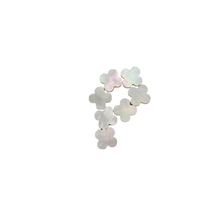 Trèfle à quatre feuilles en nacre blanche de 8-13 mm, taille et forme personnalisables, prix direct usine, petites commandes bienvenues, MOQ 5 pièces