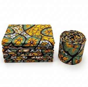 SatinWax en stock – Tissu <span class=keywords><strong>satin</strong></span>é avec finition scintillante, <span class=keywords><strong>satin</strong></span> de coton pailleté/métallisé <span class=keywords><strong>vert</strong></span>-orange, pagne Ankara, textiles africains - Product Image 1