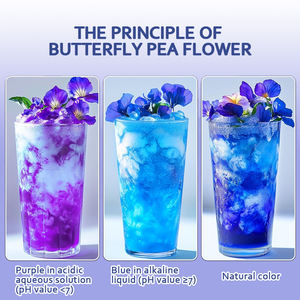 100% naturale puro solubile in acqua per uso alimentare organico farfalla pisello fiore blu Matcha tè in polvere - Product Image 3