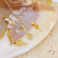 Pendentifs et breloques Kadi en cuivre plaqué or 18 carats, style sportif pour enfants, avec zircon, pour la fabrication de colliers et bijoux