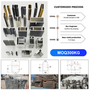 Tùy chỉnh 6000 loạt nhôm đùn hồ sơ cho nhà tắm kính hiện đại và phần cứng phòng tắm - Product Image 6