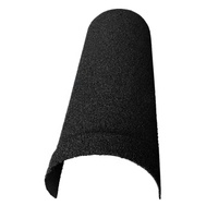 Accessoires pour tuiles de toiture en bois de teck enduit de sable, isolation thermique, barre de protection contre les intempéries, demi-tuiles de toiture rondes, garnitures découpées
