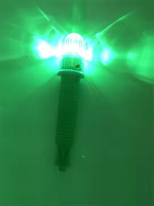 Рыболовная Удочка на батарейках IP68 с зеленым и синим светодиодным сетчатым светом, приманка для подводной рыбалки - Product Image 5