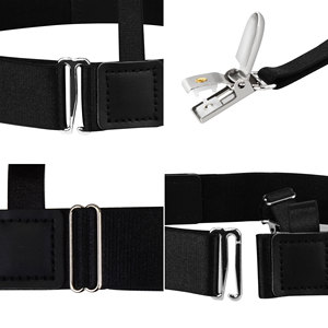 Pantalon élastique réglable, sangle, ensemble avec <span class=keywords><strong>bretelles</strong></span> et nœud papillon, pour <span class=keywords><strong>homme</strong></span> - Product Image 3