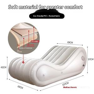 เตียงช่วยเหลือสุดเซ็กซี่ของคู่รักโซฟาแบบเป่าลมอุปกรณ์จัดท่าท่านั่งม้านั่งเล่นสนุกเฟอร์นิเจอร์เซ็กซ์ทันสมัย - Product Image 4