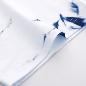 Camiseta de punto para hombre con estampado gráfico tie-dye, cuello redondo, manga corta, antiarrugas, transpirable, informal, para verano. - Product Image 5