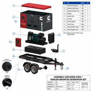 Groupe électrogène diesel fiable et haute efficacité, 20KW~800KW, prêt à être expédié, prix usine, solutions Cummins Yuchai Weichai - Product Image 2