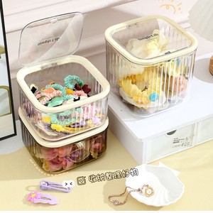 Simple Life Hair Accessory Storage Box 1L Transparent Desktop Organizer With Lid For Hair Ties <b>Clips</b> Jewelry - Product Image 1