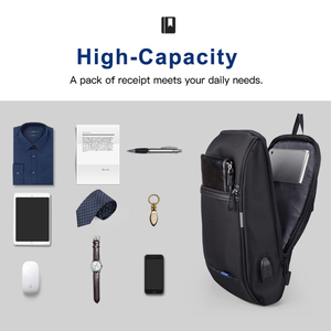 Kings ons Usb Charge Brusttasche Herren Multifunktion aler Designer Praktische Business-Handy-Umhängetasche Schulter tasche - Product Image 2