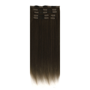 Extensiones de cabello humano Remy de calidad premium K.SWIGS, 100 g, colores sólidos y con mechas, 7 piezas con clips, extensiones de cabello con cinta adhesiva invisible. - Product Image 3