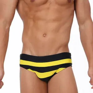 Người đàn ông của sọc đồ bơi thiết kế ngắn gọn đồ bơi beachwear 2023 đồ bơi