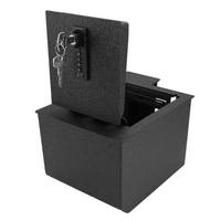 Boîte de sécurité pour camion robuste de commande en gros pour console centrale Toyota 4Runner SUV-Coffre-fort de voiture avec double serrure à clé