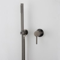 Ensemble de douche encastré HONGDEC en laiton bronze avec douchette à main et mitigeur mural pour salle de bain