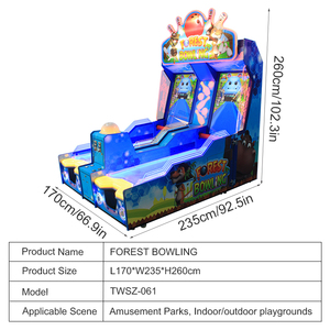 Mini-<span class=keywords><strong>jeu</strong></span> de bowling pour enfants sur le thème des animaux de dessin animé, machine à prix pour divertissement intérieur - Product Image 4