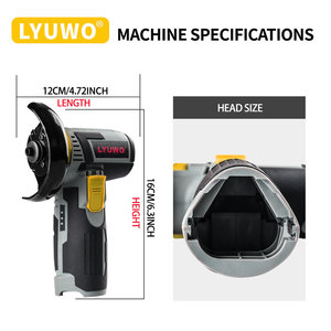 LYUWO 21V Bürstenloser Akku-Winkelschleifer mit Aluminium-Lamellenscheibe zum Schneiden, Professionelle Industriequalität - Product Image 3