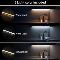 Lampu Kabinet Sensor Gerak Isi Ulang PIR LED Lampu Bawah Kabinet Lemari USB Nirkabel Lampu Malam Dapur Lemari Pakaian