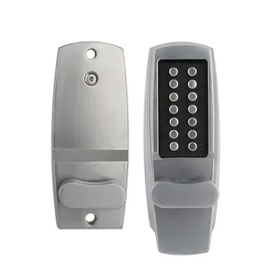 High Security Courtyard Zine Alloy 14 Keys Waterproof Mechanical Code Lock With Handle Or Knob