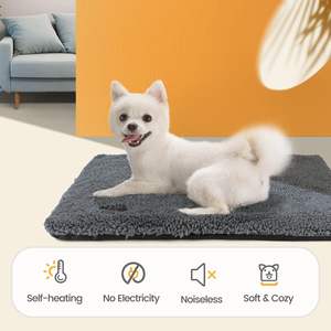 Zelfverwarmende verwarmingsmat voor huisdieren, geen elektriciteit nodig, warmte reflecterende Sherpa fleece honden- en kattenbedmat - Product Image 3