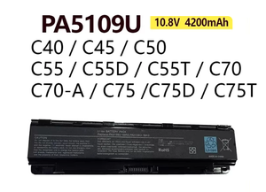 Batería Original PA5108U-1BRS PA5109U-1BRS <span class=keywords><strong>para</strong></span> Portátil <span class=keywords><strong>Toshiba</strong></span> <span class=keywords><strong>Satellite</strong></span> C40 C45 C50 <span class=keywords><strong>C55</strong></span>, 10.8V 4200mAh 48Wh - Product Image 2